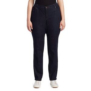Eileen Fisher Woman | Plus Size Dark Wash Stretch Denim Skinny Jean Size‎ 24W